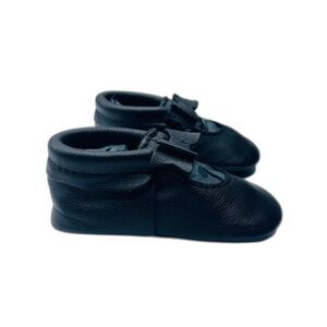 Freshly Picked Black Kids Moccasins